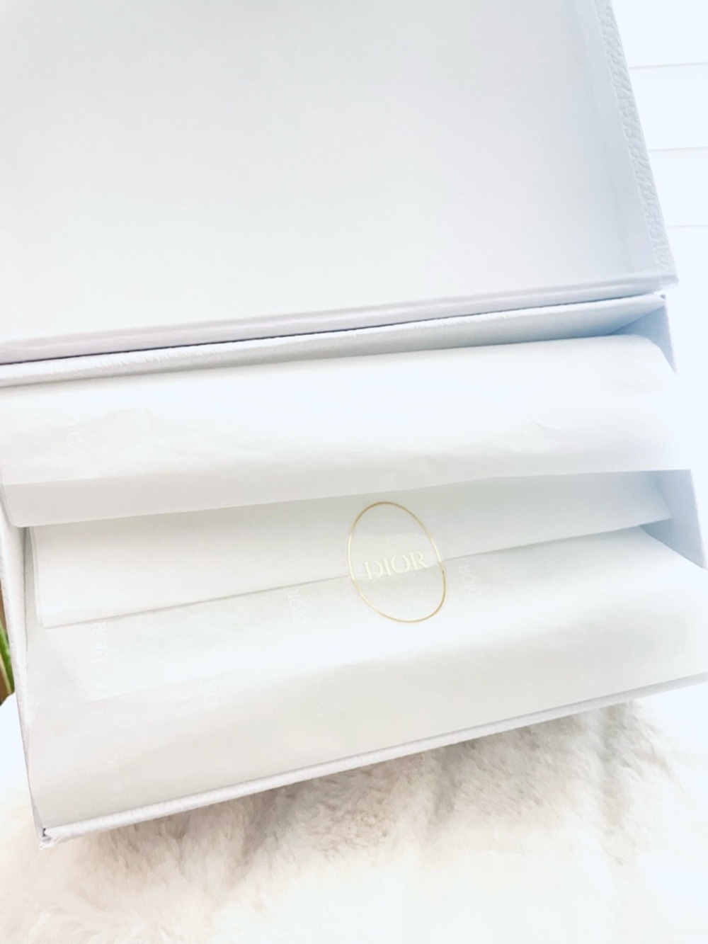 DIOR Authentic empty Gift Box set + Tissue & Ribbon - Picture 3 of 6